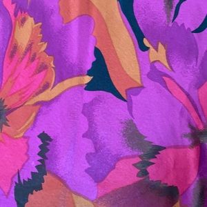 Fabulous multicolored 62“ x 8“ all silk scarf